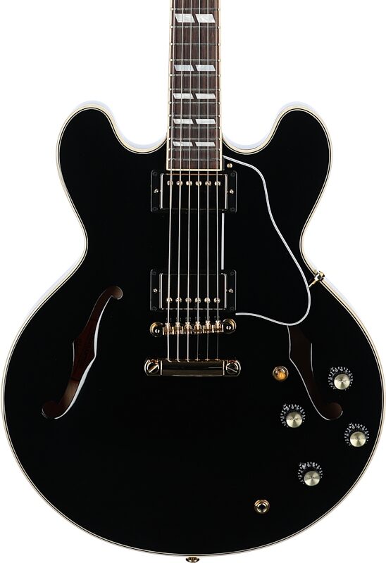 Gibson Limited Edition ES-345 Electric Guitar (with Case), Ebony, Serial Number 232710234, Body Straight Front
