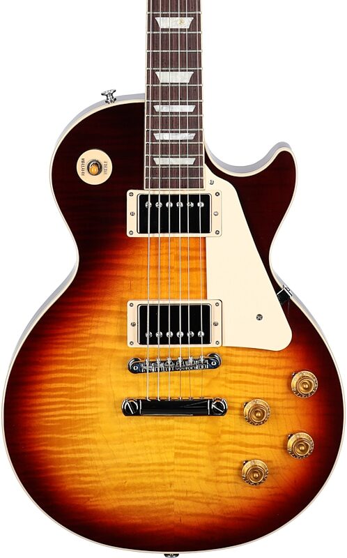 Gibson Les Paul Standard '50s AAA Top Electric Guitar (with Case), Bourbon Burst, Serial Number 213730136, Body Straight Front