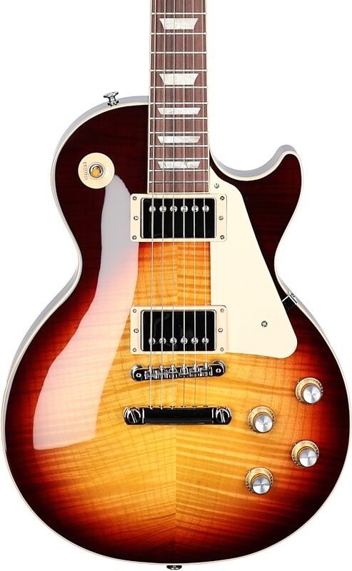 Gibson Exclusive '60s Les Paul Standard AAA Flame Top Electric Guitar (with Case), Bourbon Burst, Serial Number 226330352, Body Straight Front