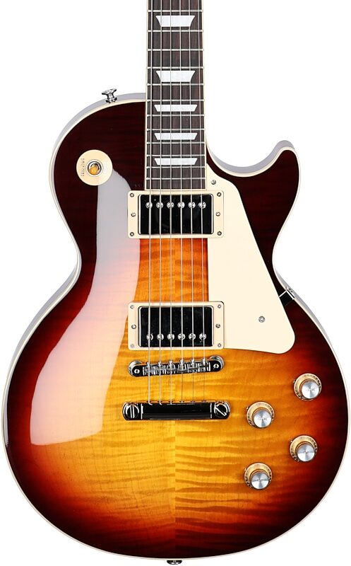 Gibson Exclusive '60s Les Paul Standard AAA Flame Top Electric Guitar (with Case), Bourbon Burst, Serial Number 226330353, Body Straight Front
