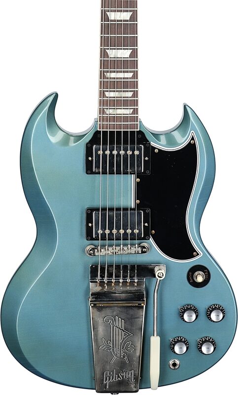 Gibson Custom 1964 SG Maestro Murphy Lab Ultra Light Age (with Case), Pelham Blue, Serial Number 400134, Body Straight Front