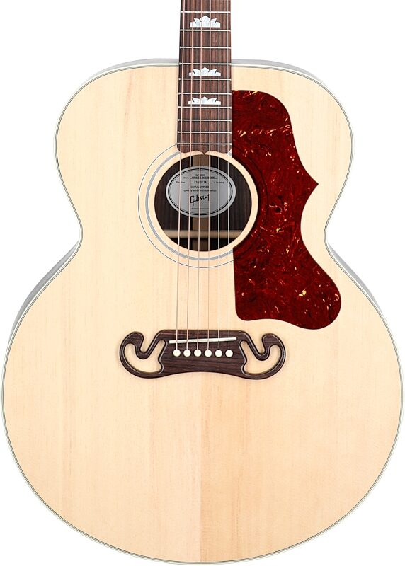 Gibson SJ-200 Studio Rosewood Jumbo Acoustic-Electric Guitar (with Case), Satin Natural, Serial Number 23483124, Body Straight Front