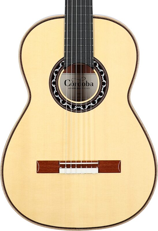 Cordoba Esteso SP Classical Acoustic Guitar (with Case), Natural, Serial Number 72203591, Body Straight Front