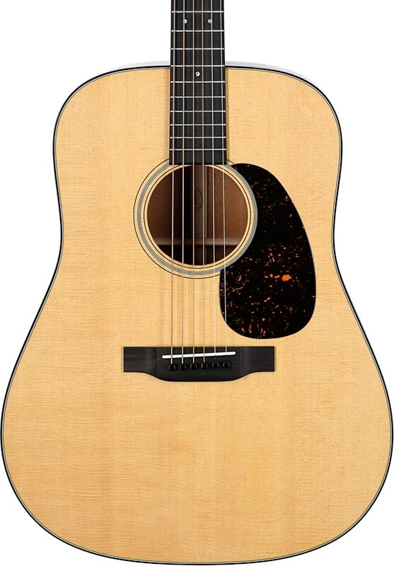 Martin D-18 Dreadnought Acoustic Guitar (with Case), Natural, Serial Number M2824236, Body Straight Front