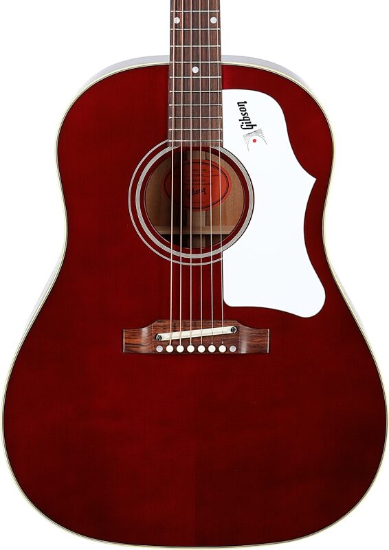 Gibson '60s J-45 Original Acoustic Guitar (with Case), Wine Red, Serial Number 23533028, Body Straight Front