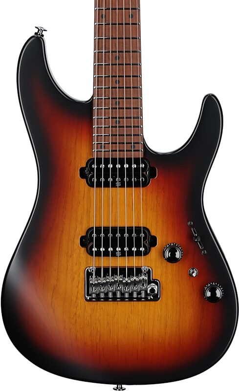 Ibanez Prestige AZ24027 Electric Guitar (with Case), Tri Fade Burst, Serial Number 210002F2406967, Body Straight Front