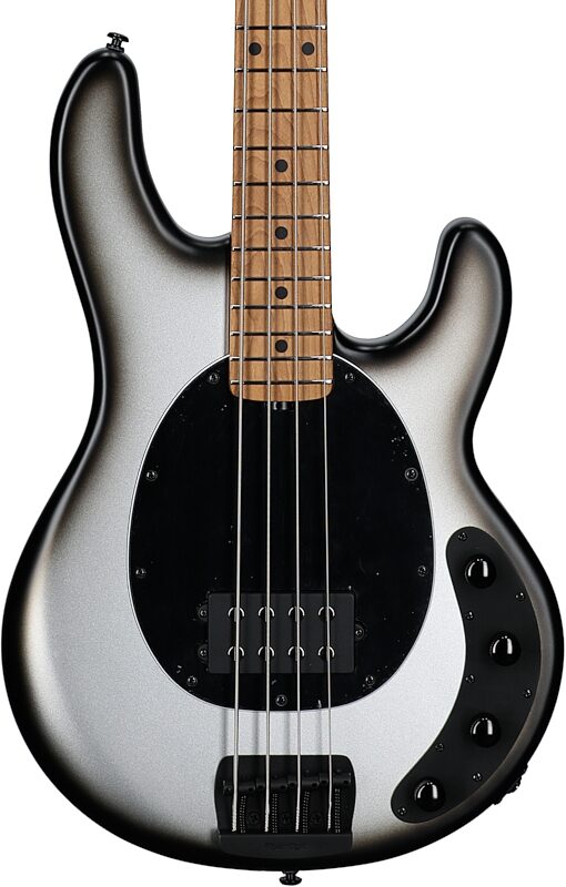Ernie Ball Music Man StingRay Special Electric Bass (with Mono Case), Black Rock, Serial Number K00111, Body Straight Front