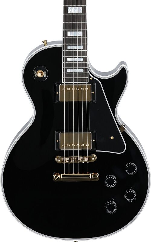 Gibson Les Paul Custom Electric Guitar (with Case), Ebony, Serial Number CS400419, Body Straight Front