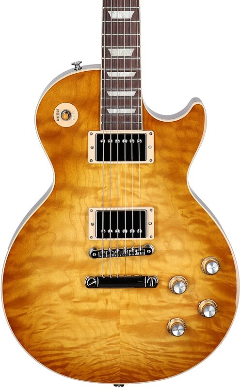 Gibson Exclusive Les Paul Standard 60s AAA Electric Guitar, Quilted Honeyburst, Serial Number 230530006, Body Straight Front