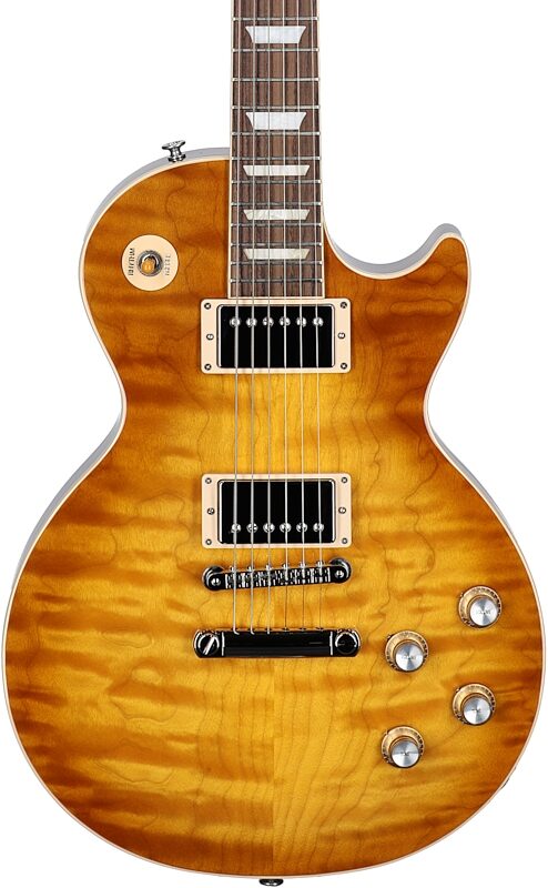 Gibson Exclusive Les Paul Standard 60s AAA Electric Guitar, Quilted Honeyburst, Serial Number 230030126, Body Straight Front