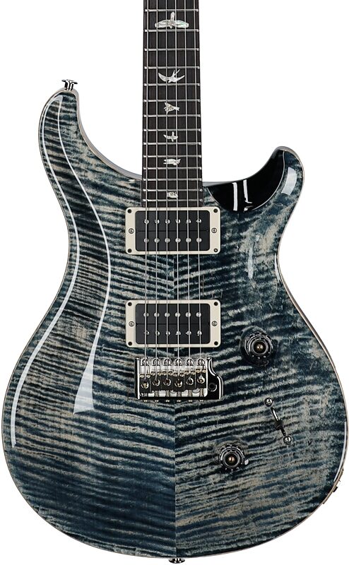 PRS Paul Reed Smith Custom 24 Gen III Electric Guitar (with Case), Faded Whale Blue, Serial Number 0377374, Body Straight Front