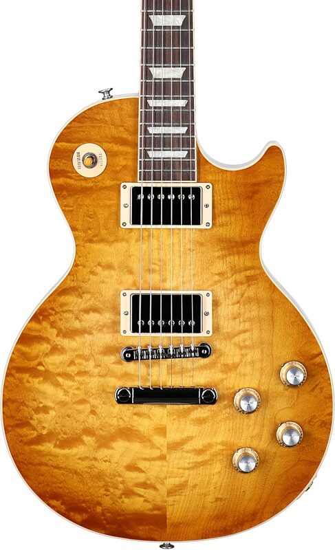 Gibson Exclusive Les Paul Standard 60s AAA Electric Guitar, Quilted Honeyburst, Serial Number 230430043, Body Straight Front