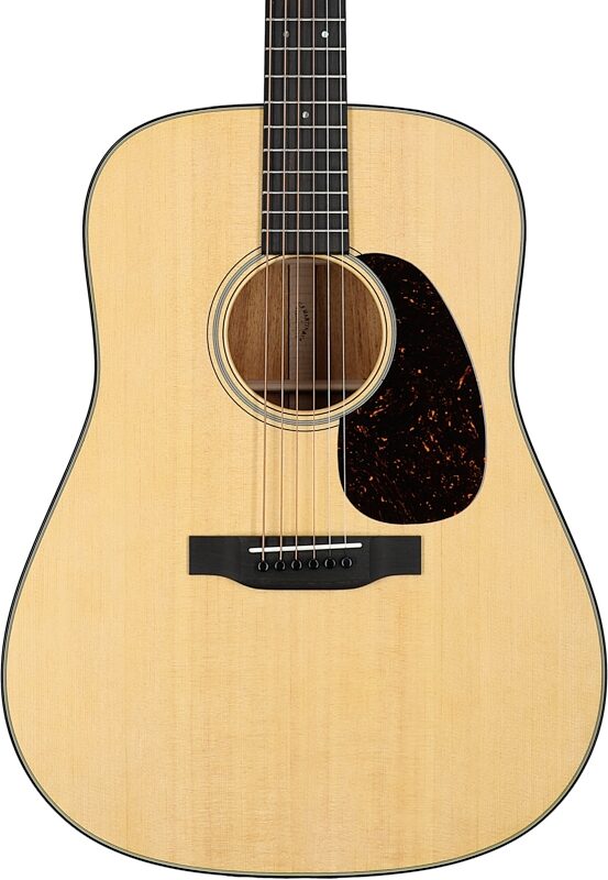 Martin D-18 Dreadnought Acoustic Guitar (with Case), Natural, Serial Number M2834191, Body Straight Front