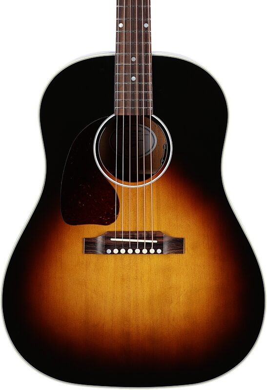 Gibson J-45 Standard Acoustic-Electric Guitar, Left Handed (with Case), Vintage Sunburst, Serial Number 20044099, Body Straight Front