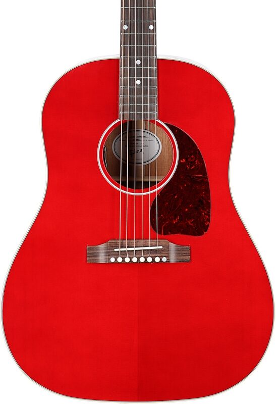 Gibson J-45 Standard Acoustic-Electric Guitar (with Case), Cherry, Serial Number 20744132, Body Straight Front