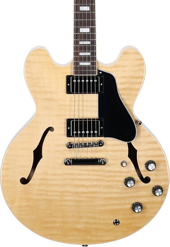 Gibson ES-335 Figured Electric Guitar (with Case), Antique Natural, Serial Number 207440246, Body Straight Front
