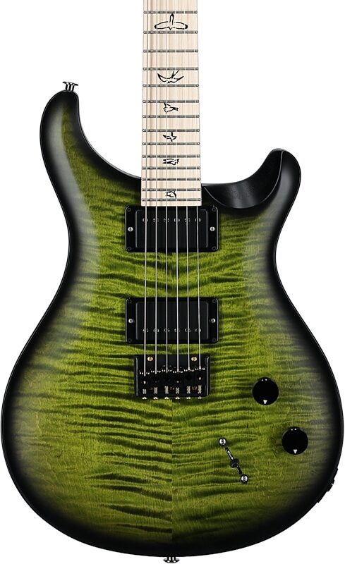 PRS Paul Reed Smith Dustie Waring CE 24 Hardtail Limited Edition Electric Guitar (with Gig Bag), Jade Smokeburst, Serial Number 0383562, Body Straight Front