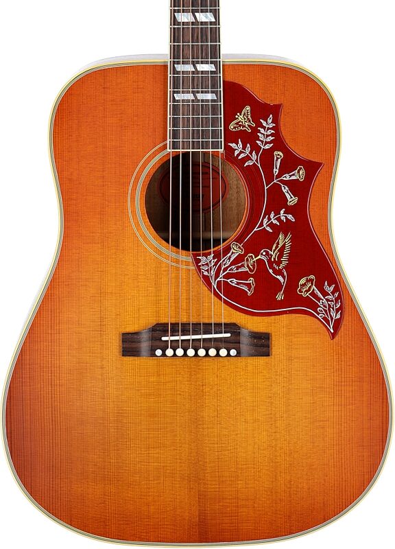 Gibson Custom Shop 1960 Hummingbird Fixed Bridge VOS Acoustic Guitar (with Case), Heritage Cherry Sunburst, Serial Number 20604012, Body Straight Front
