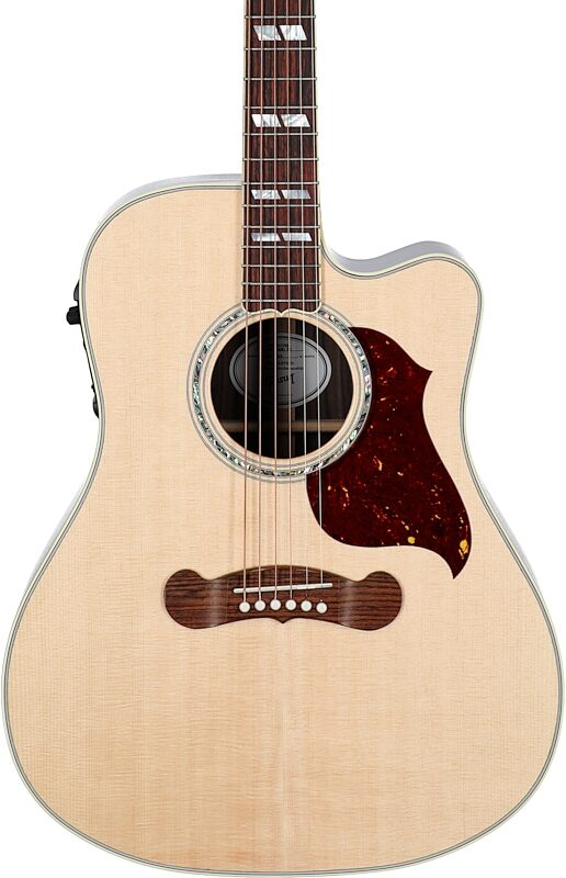 Gibson Songwriter Cutaway Acoustic-Electric Guitar (with Case), Antique Natural, Serial Number 21373063, Body Straight Front