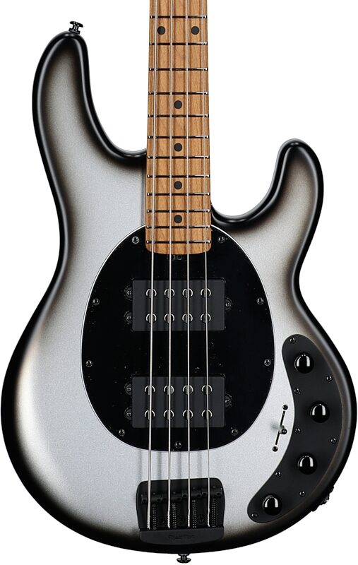 Ernie Ball Music Man StingRay Special HH Electric Bass (with Case), Black Rock, Serial Number K03361, Body Straight Front