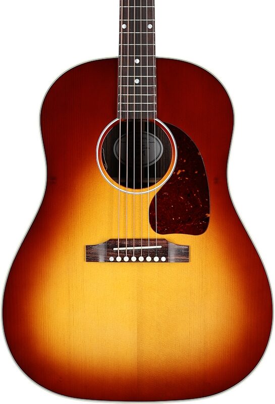 Gibson J-45 Standard Rosewood Acoustic-Electric Guitar (with Case), Rosewood Burst, Serial Number 21084106, Body Straight Front