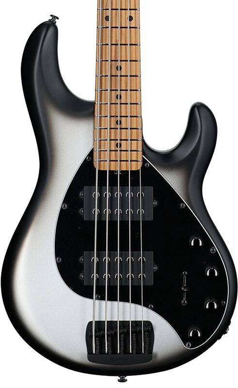 Ernie Ball Music Man StingRay 5 Special HH Electric Bass (with Case), Black Rock, Serial Number K01419, Body Straight Front