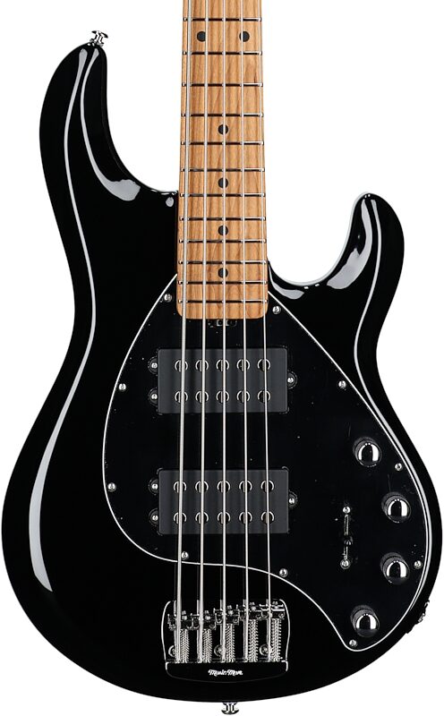 Ernie Ball Music Man StingRay 5 Special HH Electric Bass (with Case), Black, Serial Number K03587, Body Straight Front