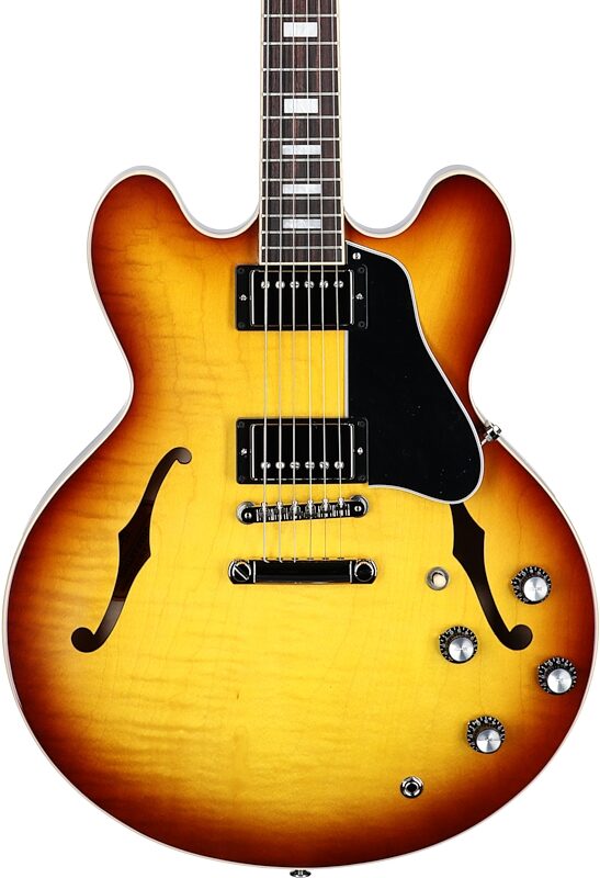 Gibson ES-335 Figured Electric Guitar (with Case), Iced Tea, Serial Number 210840129, Body Straight Front