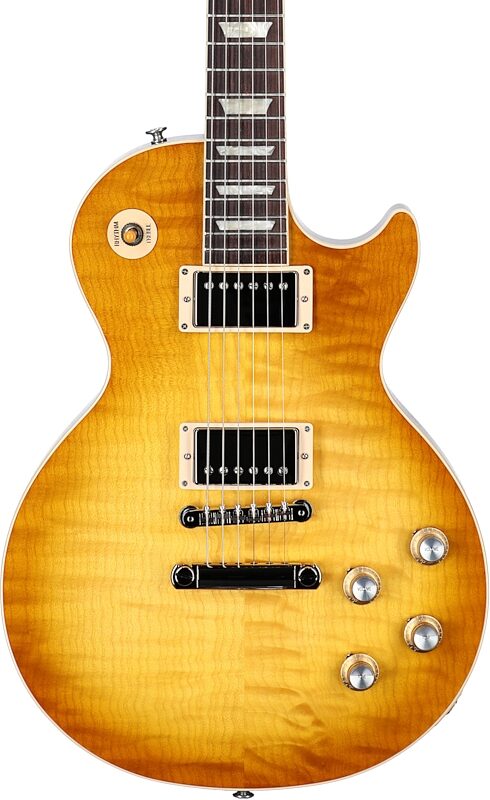 Gibson Exclusive Les Paul Standard 60s AAA Electric Guitar, Quilted Honeyburst, Serial Number 212140106, Body Straight Front