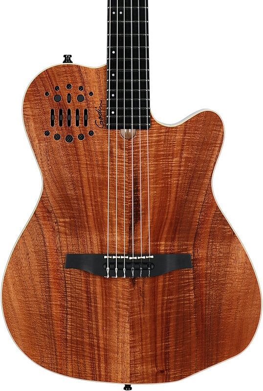 Godin ACS Nylon Koa Extreme HG Acoustic-Electric Guitar (with Gig Bag), New, Serial Number 24308553, Body Straight Front