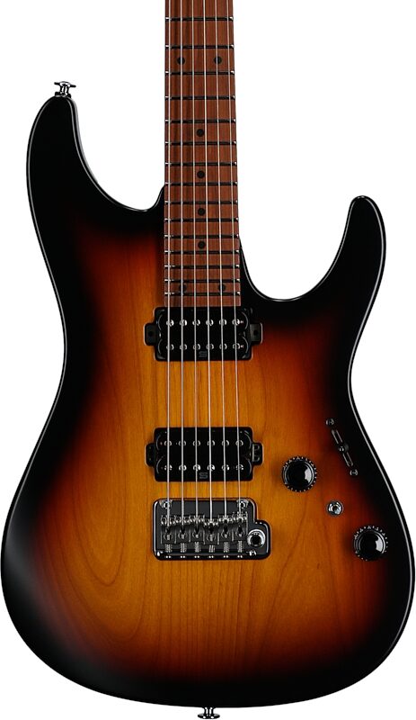 Ibanez Prestige AZ2402 Electric Guitar (with Case), Tri Fade Burst, Serial Number 210002F2412089, Body Straight Front