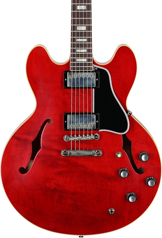 Gibson Custom '64 ES-335 Reissue VOS Electric Guitar (with Case), 60s Cherry, Serial Number 140238, Body Straight Front