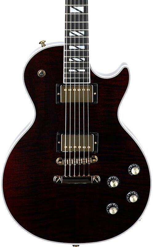 Gibson Les Paul Supreme AAA Figured Electric Guitar (with Case), Wine Red, Serial Number 212840038, Body Straight Front
