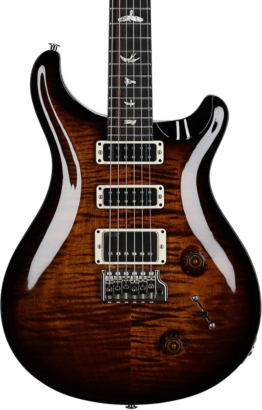 PRS Paul Reed Smith Studio Electric Guitar (with Case), Black Gold Burst, Serial Number 0382339, Body Straight Front