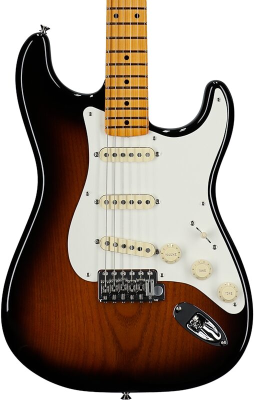 Fender Stories Eric Johnson '54 Virginia Stratocaster Electric Guitar (with Case), 2-Color Sunburst, Serial Number VA01478, Body Straight Front