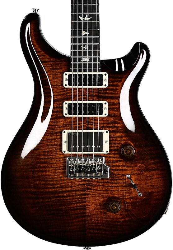 PRS Paul Reed Smith Studio Electric Guitar (with Case), Black Gold Burst, Serial Number 0382323, Body Straight Front