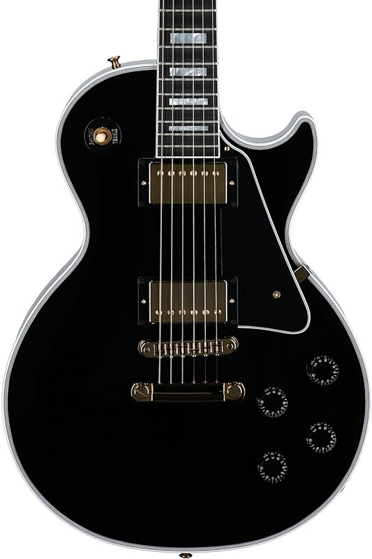 Gibson Les Paul Custom Electric Guitar (with Case), Ebony, Serial Number CS401781, Body Straight Front