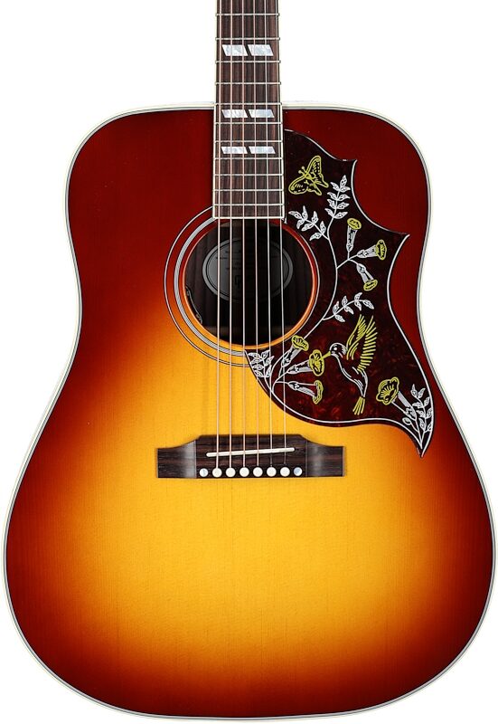 Gibson Hummingbird Standard Rosewood Acoustic-Electric Guitar (with Case), Rosewood Burst, Serial Number 21214025, Body Straight Front