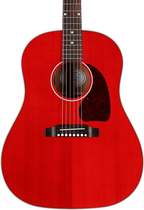 Gibson J-45 Standard Acoustic-Electric Guitar (with Case), Cherry, Serial Number 21554042, Body Straight Front