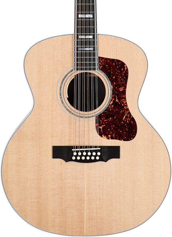 Guild F-512E Acoustic-Electric Guitar, 12-String (with Case), Natural, Serial Number C240472, Body Straight Front