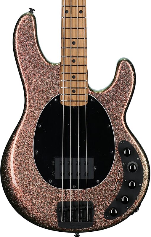 Ernie Ball Music Man DarkRay Electric Bass (with Mono Soft Case), Gold Bar, Serial Number S10543, Body Straight Front