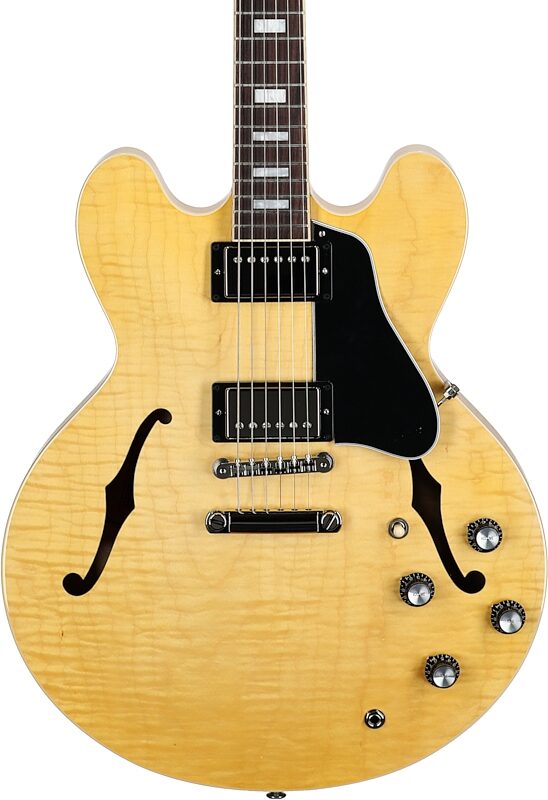 Gibson ES-335 Figured Electric Guitar (with Case), Antique Natural, Serial Number 207440191, Body Straight Front