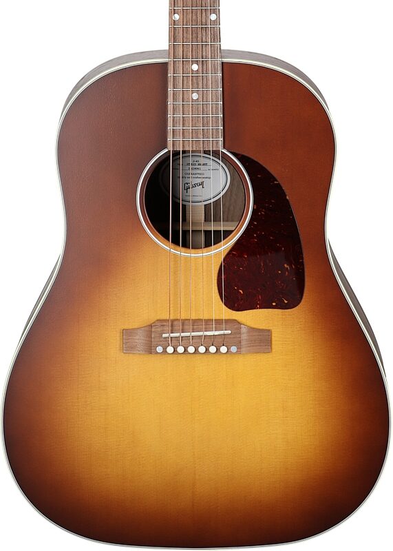 Gibson J-45 Standard Rosewood Acoustic-Electric Guitar (with Case), Rosewood Burst, Serial Number 21634061, Body Straight Front