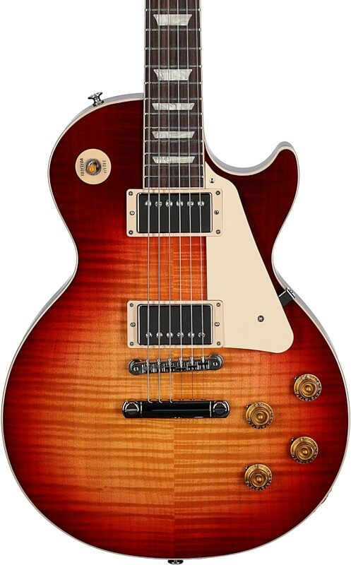 Gibson Exclusive '50s Les Paul Standard AAA Flame Top Electric Guitar (with Case), Heritage Cherry Sunburst, Serial Number 210240038, Body Straight Front