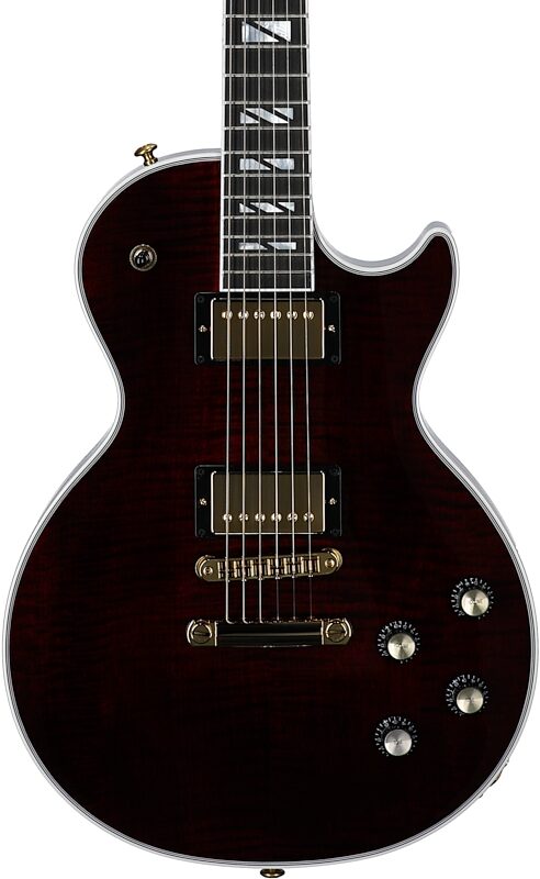 Gibson Les Paul Supreme AAA Figured Electric Guitar (with Case), Wine Red, Serial Number 213040152, Body Straight Front