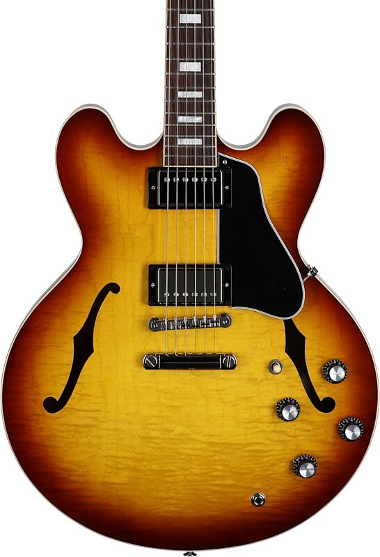 Gibson ES-335 Figured Electric Guitar (with Case), Iced Tea, Serial Number 213740048, Body Straight Front
