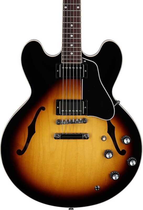 Gibson ES-335 Electric Guitar (with Case), Vintage Burst, Serial Number 210240179, Body Straight Front