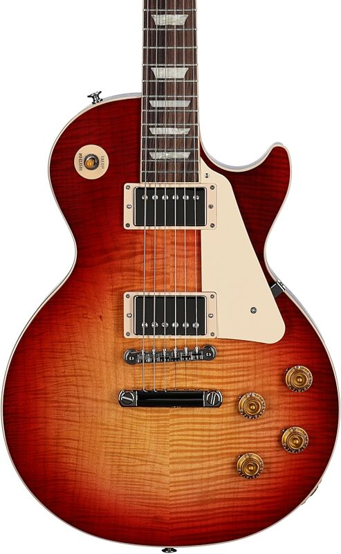 Gibson Exclusive '50s Les Paul Standard AAA Flame Top Electric Guitar (with Case), Heritage Cherry Sunburst, Serial Number 210240037, Body Straight Front