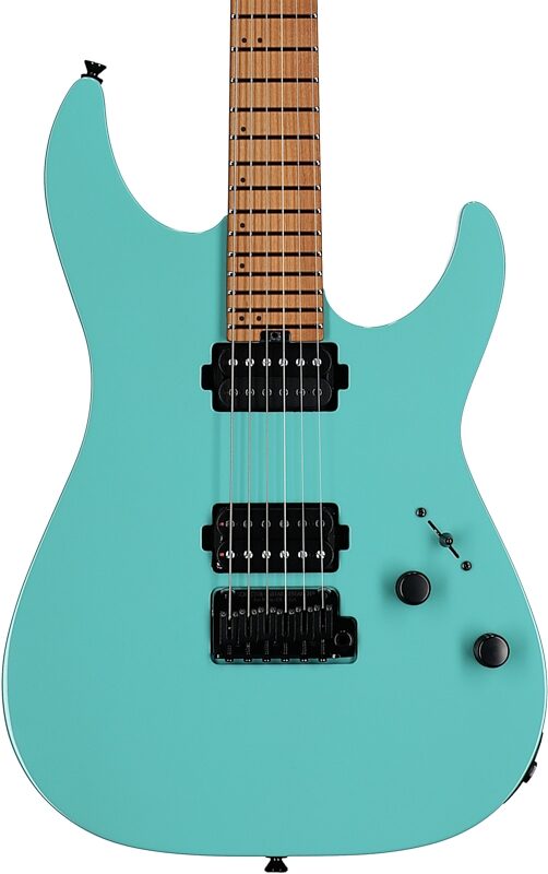 Schecter USA Aaron Marshall AM-6 Electric Guitar (with Case), Pale Emer, Serial Number 23-12012, Body Straight Front