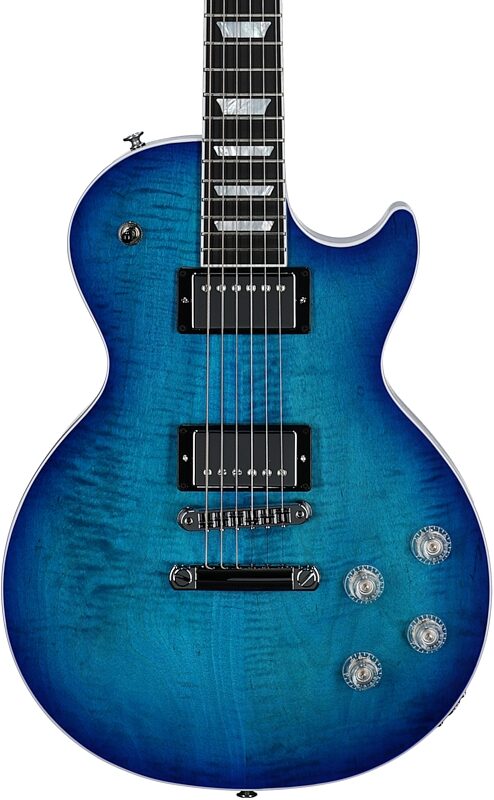 Gibson Les Paul Modern Figured AAA Electric Guitar (with Case), Cobalt Burst, Serial Number 217940197, Body Straight Front